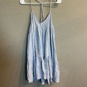 White and blue sundress from aerie. Size medium